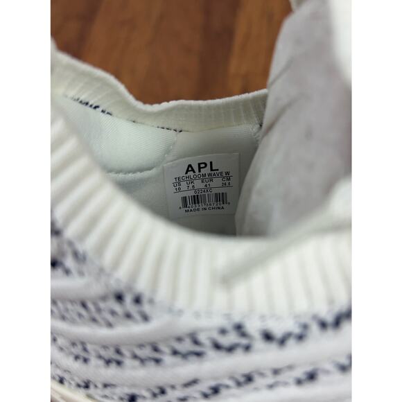 B88 APL Techloom Wave Sneakers Womens 10 Athletic Chic Sporty Comfort Ivory Navy - Picture 6 of 8